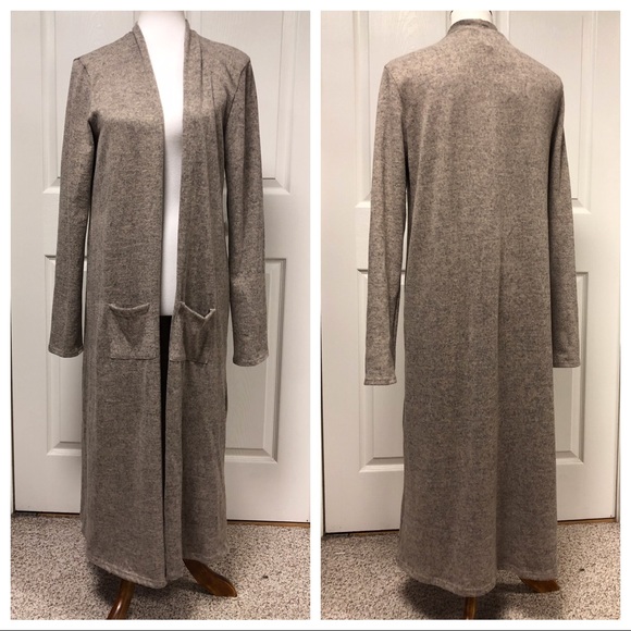 Agnes & Dora Sweaters - NEW AGNES AND DORA COZY BEIGE DUSTER WITH POCKETS
